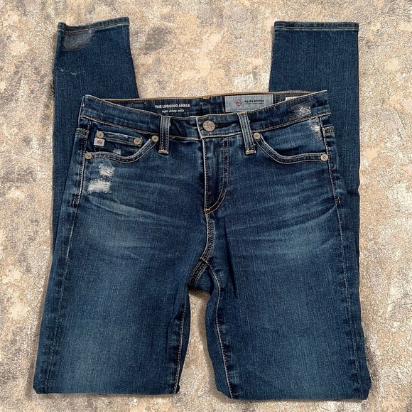 AG The Legging Ankle Patchwork Jeans - Picture 3 of 14